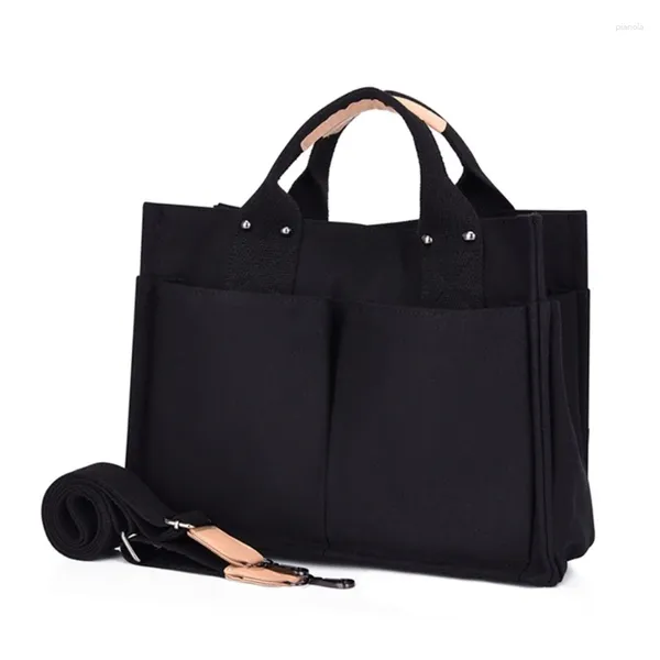 Abendtaschen Frauen große Kapazität Einkaufsbeutel Damen Leinwand-Bag Handtasche Lebensmitteleinkauf Mama Ins Schüler Mittagessen Weihnachten Gift