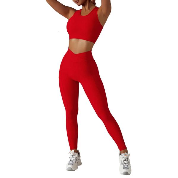 Kıyafetler 2 Parçasız Kadın Terzini Yoga Seti Çalışma Egzersiz Spor Giyim Gyer Giyim Fiess Sütyen Yüksek Bel Tayt Spor Takım LLK086