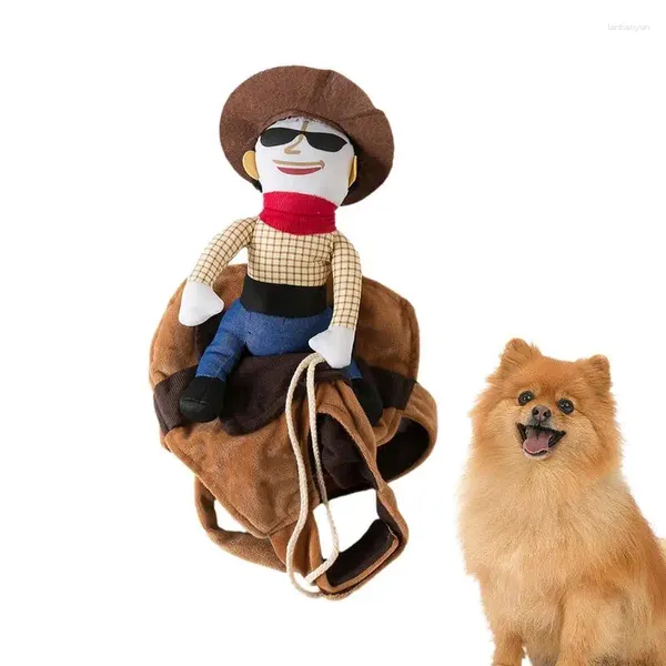 Vestuário para cães roupas de estimação estilo cavaleiro estilo engraçado cães de halloween cowboy figurinos de festa temática para festival para pós