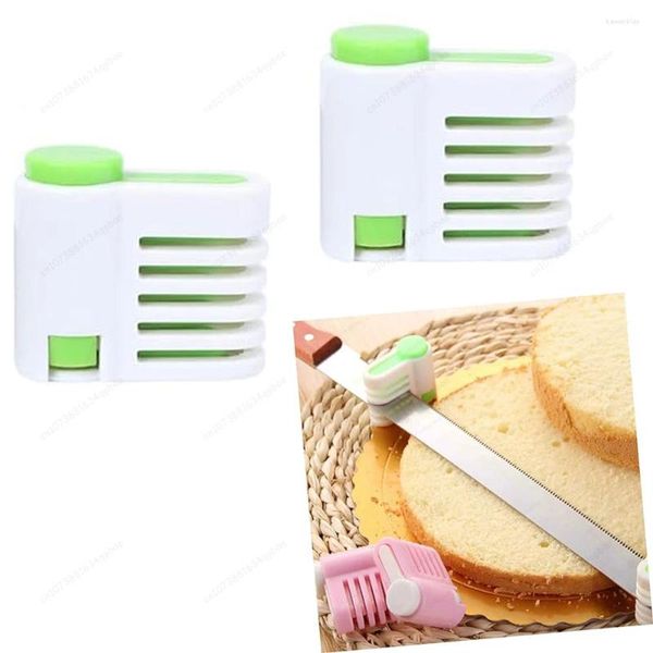 Backformen 2pcs/Pack Cake Slicer Cutter 5 Layers Bread Leveler Set DIY Fixator Schnittwerkzeuge Küchenzubehör