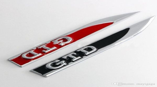 Gtd blade side fender emblem для VW Golf 4 6 7 Passat B5 B6 B7 CC Polo Tiguan Touran Styling Accessy9957473