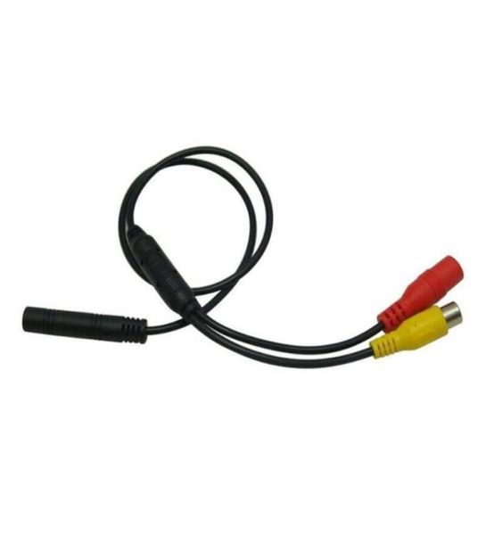 Câmeras de estacionamento de visão traseira do carro Sensores de estacionamento 1pcs Câmera de backup reversa 4pin macho para feminino conector rcA cvbs sinalizador de fio adapte6405341