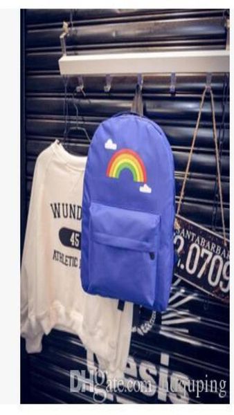 Borsa per la scuola in stile zaino arcobaleno arco colorato arco daypack bel vaso da scuola zaino sportivo day pacchetto zaino in spalla per il buio CL6595271