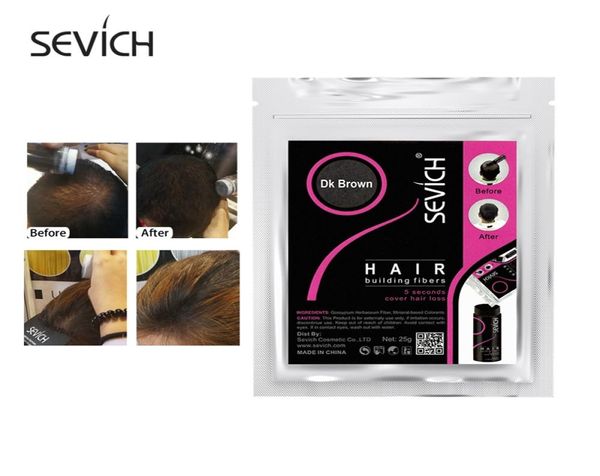 Sacca di ricarica da 25 g sacca di ricarica cheratina build fibre per ispessimento styling polvere perdita di capelli prodotti sostitutivi Bag9818532