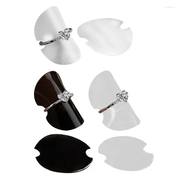 Bolsas de armazenamento Ring Display Stand 100pcs/embalagem pequena portador de jóias de mão reutilizável à prova d'água para cor de fosca preta transparente