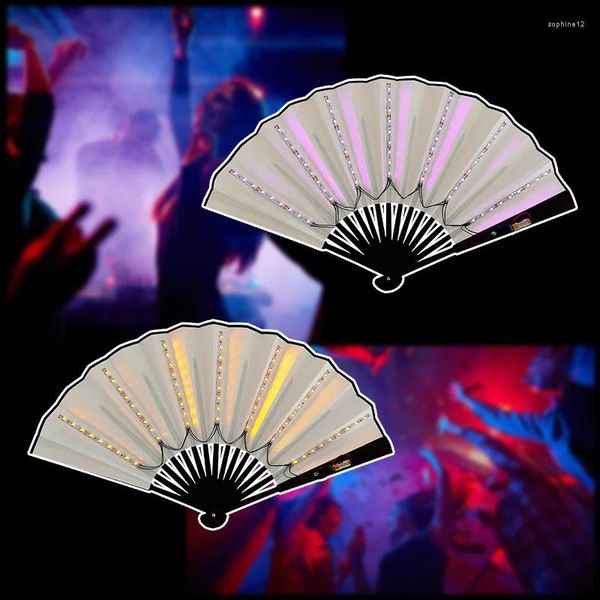 Dekorative Figuren 1PC LED Light emittierende Fan -Party blinkende chinesische Stil für Hochzeitsdekoration