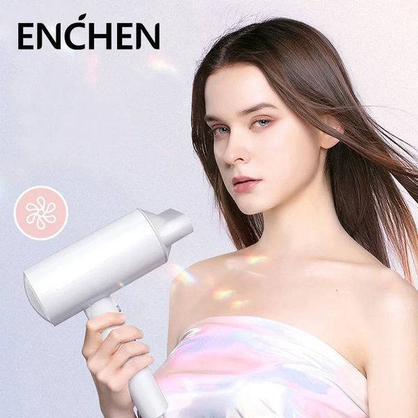 Enchen Air5 Electric Hair Dryer Home Highpowed 1800 W Minitype Costazione portatile Temperatura 240325