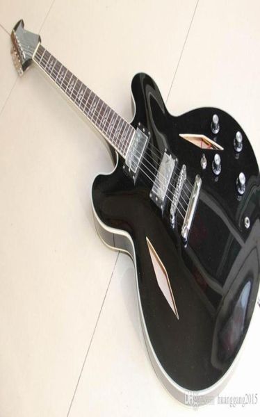 Intero semi cazzo jazz personalizzato dg335 dave grohl firma chitarra elettrica in nero 1202151865285