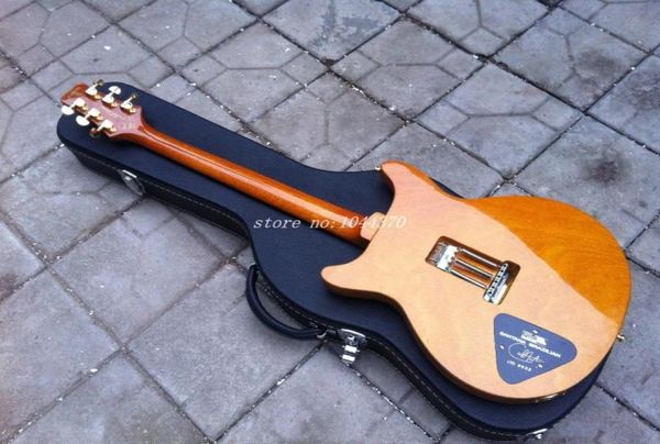 Ganz Neuankömmlinge Santana Model E -Gitarre gelber Burst mit Fall 8691298