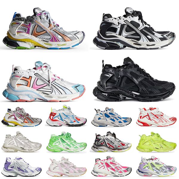 balenciaga Track Runners 7.0 Designer Shoes balengiaga 7.5 White Black Pink Foam Blue Tracks Runner Oversized【code ：L】Trainers Platform Sneakers