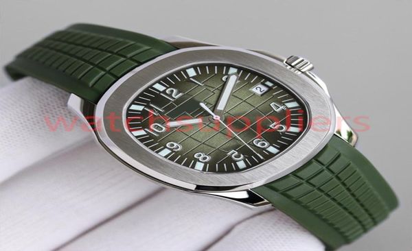 Mens relógios elegantes movimentos automáticos Pat 40mm Freça de borracha confortável Relógios luminosos de pulso Montre de luxE9008800