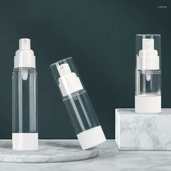 Dispensador de sabão líquido Transparente Press Spray Garrafs Cosméticos Loção de Sub-BottLing Garrafas de plástico sem ar