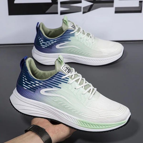 Scarpe casual 2024 Sneaker colorate Sneaker Trend Mesh Mesh Uomo da uomo traspirante Uomini che gestiscono uomini