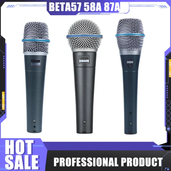 Microfoni di qualità di alta qualità Mic beta57a beta58a beta87a 57 57a 58a 87a microfono vocale dinamico beta57 beta58 beta87 per karaoke