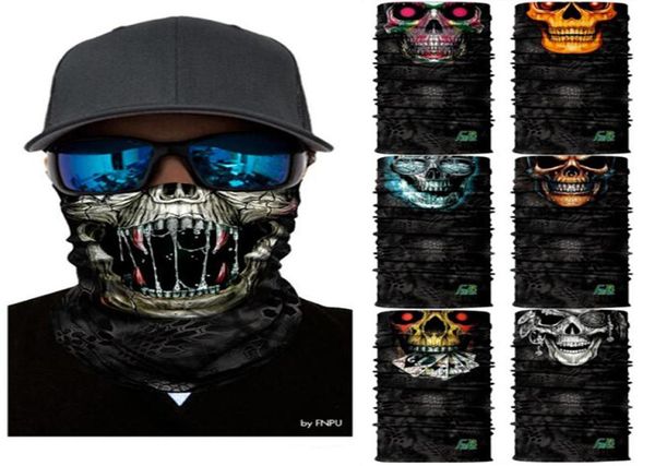 Skull Face Masks Magic Sconsts Cycling Camping Hunting Subbing Bandana Bandana Pescoço Gaiter Tube Sconhe para MEN9432677