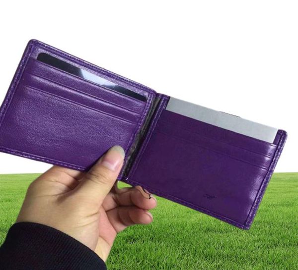 Portafoglio per carte di credito Portafoglio maschile in pelle vera portafogli di alta qualità con supporto per cartoncino Clifold Case Bifold Case 6149706