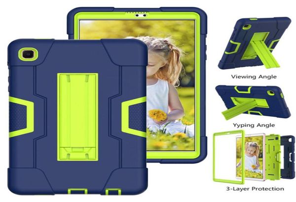 Fall für Samsung Galaxy Tab A7 Lite SM T220 T225 Schocksicherheit Ganzkörper Kinder Kinder sicherer ungiftiger Tablettenabdeckung Epacket3972784