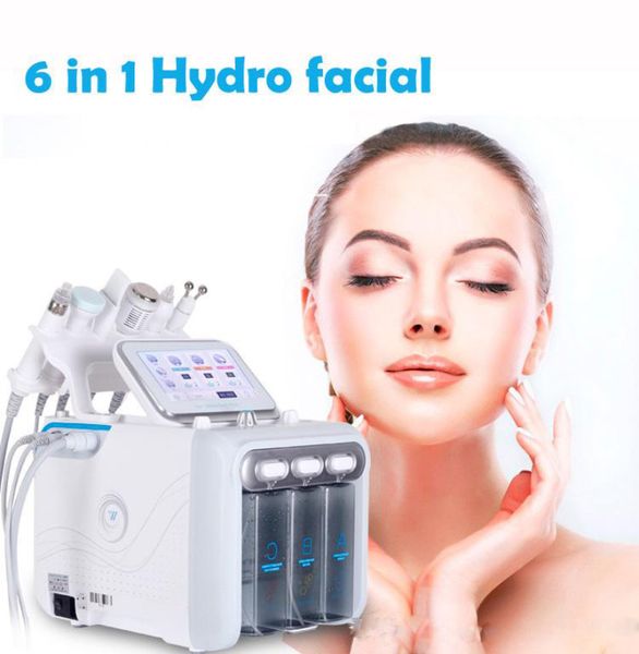 6 in 1 Hydra Dermabrasion Aqua Peel Clean Hautpflege Biolicht RF Vakuum Gesichtsreiniger Hydra Sauerstoffstrahl Peel Machine Water411