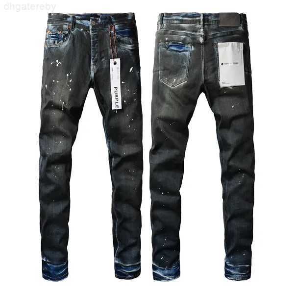 Motorrad Trendy Ksubi Am Jeans Purple Jeans Designer für Männer Marke mit Sommerloch Hight Qualität Stickerei Den Religion Hosen Marke Stack Jeans