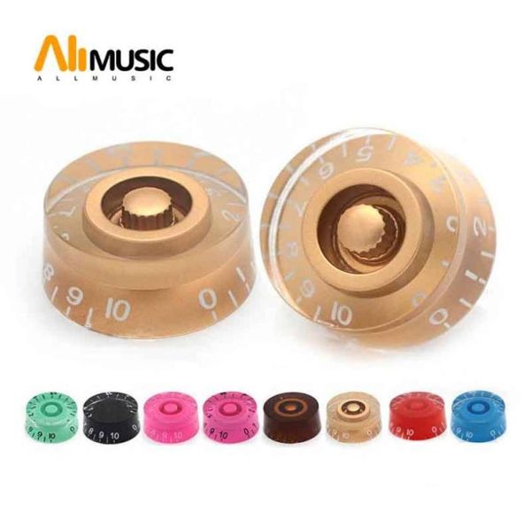 12pcs muilty Farbe Kunststoff Geschwindigkeitskontrollknöpfe für E -Gitarrenton -Volumenknöpfe Buttons93174373099196