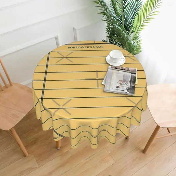 Tessuto tavolo scheda libreria vintage - tovaglia oro giallo 60 pollici round 152 cm protezione impermeabile