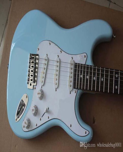 Nuovo 6 corde FD Electric Guitar Sky Blue Blue Maple Guitar9088473