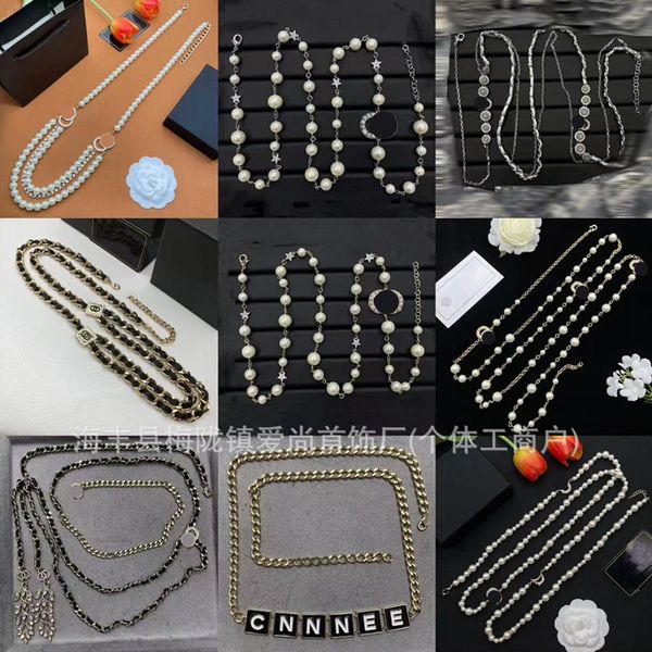 Le collane a sospensione europee e americane trendy ed eleganti possono scegliere le collane di perle di diamanti impostate nel palazzo