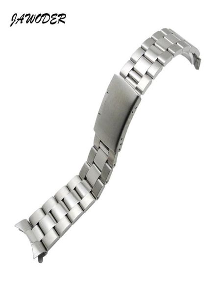Jawoder Watch Band 18 19 20 22 23 24 -мм серебряный серебряный серебряный серебряный твердый сталь из нержавеющей стали.