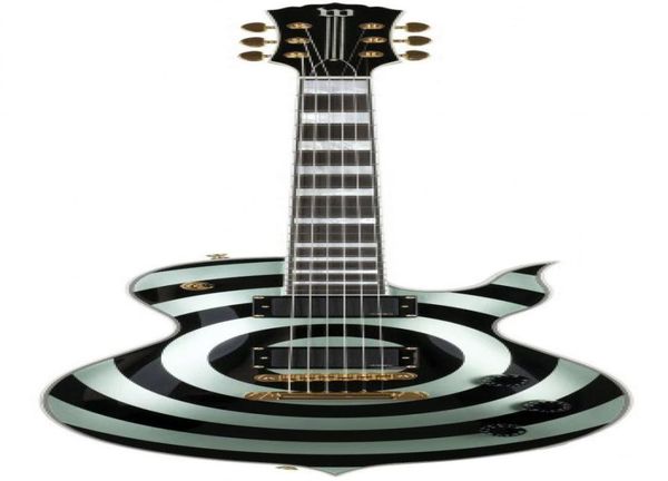 Wylde Audio Odin Ya Grail Bangren Metalik Yeşil W Siyah Bullseye Guitar Ebony klavye paspas büyük blok kakma küçük 5187313