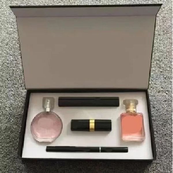 Dişi parfüm kaş kalem kasası sprey cam şişe 15ml parfüm 5 parçalı set orijinal parfüm