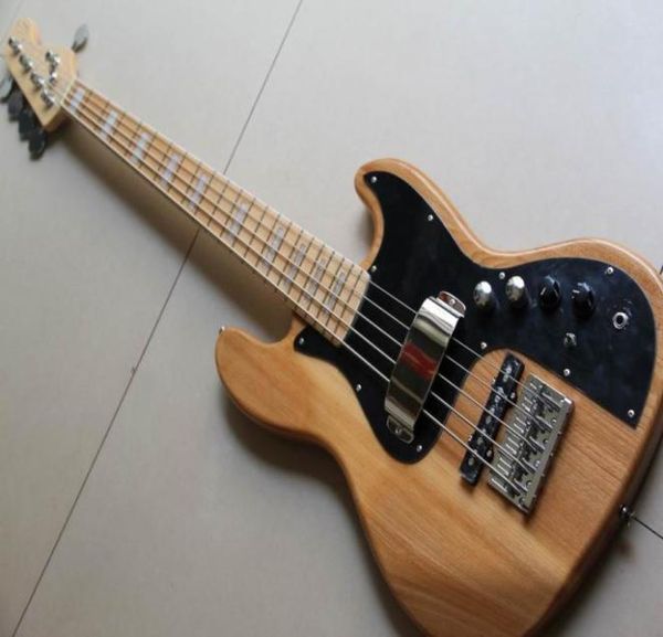 Whole Burlywood 5 String Marcus Miller Signature With 9V Active Pickups Eletric Bass Guitar de cinzas em Natural 1303152859523