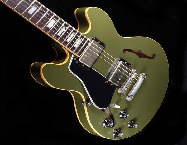 Linkshänder kleines Body E -Gitarren -Jazz Semi Hollow Body Gitarre Lefty Gutiar2070612