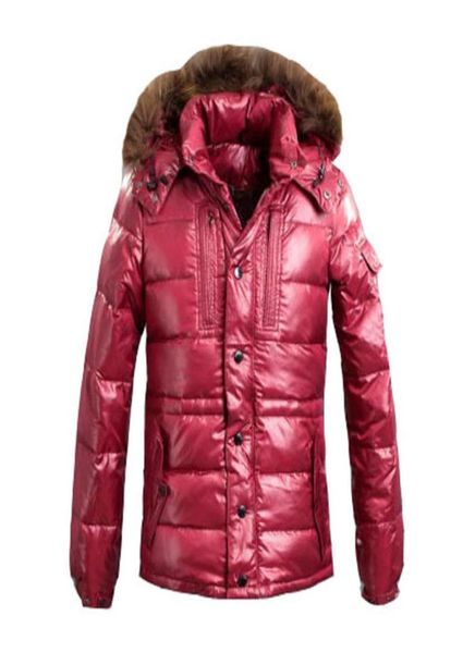 Mode Winter Down -Kapuze -Jacke Men039s warme Jacken für Herren im Freien Waschbär Pelz Kleidung Hochqualitätsmäntel Customize plus S8488163