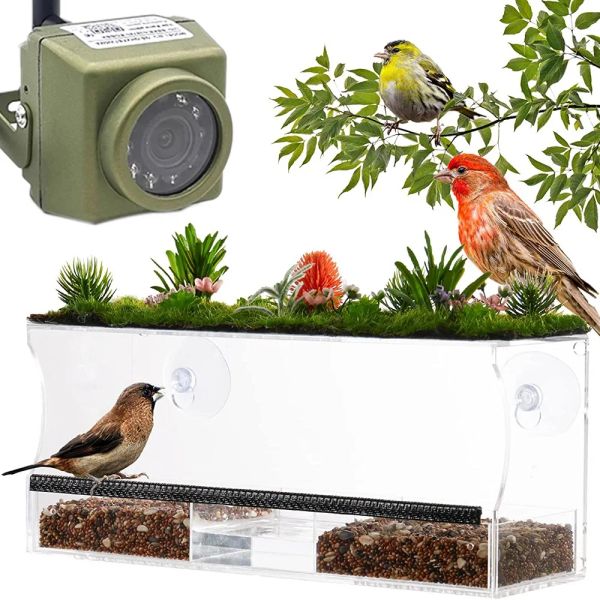 Камеры Camhi 940NM IR Outdoor Mini Waterpronation Video Security Pet Gnes Pet Bird Просмотр камера 1080p 5MP Wi -Fi IP Bird Box Kit Camera