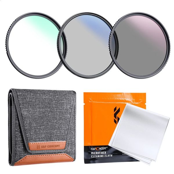 KF Conceito McUV CPL POLARIZER NETRO FILTRO ND4 LEN KIT para câmera 37mm 4m 49mm 52mm 58mm 62mm 67mm 77mm 82mm 240327