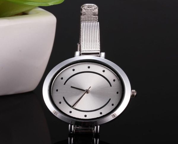 Модные бренды часы женщины в стиле девушки набрать тонкая стальная металлическая полоса Quartz Forist Watch DG019097856