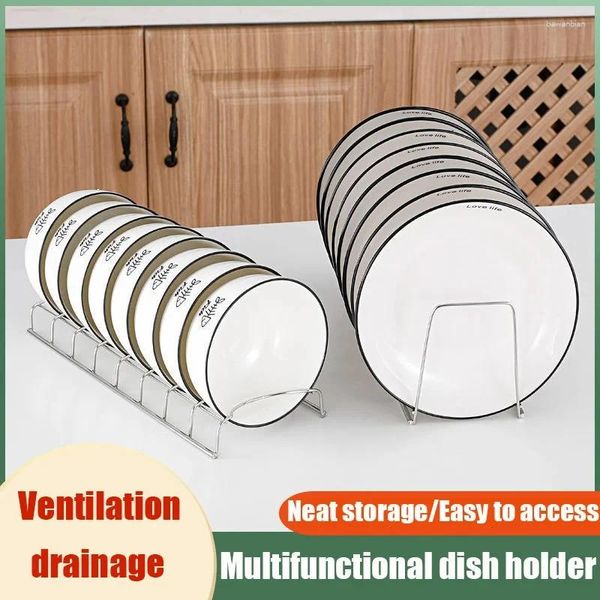 Deposito cucina in acciaio inossidabile piastra per piastre utensili drenanti asciugatura accessori per la casa multiuso