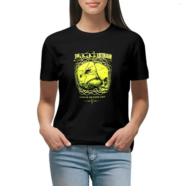Kadın Polos Acacia Gerinim Bant T-Shirt Kawaii Giysileri Grafikler Tees Tişörtleri Kadınlar