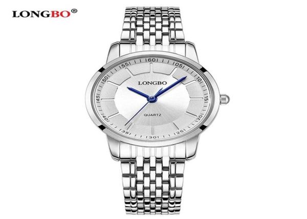 2020 Longbo Luxury Quartz Watch Lovers Saatler Kadın Erkekler Çift Saatler Çelik Saatler Moda Sıradan Saatler Altın 1 PCS 802811627070