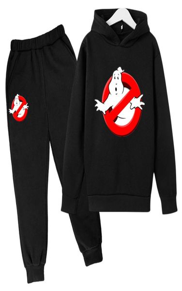 Ghostbusters Hoodie Boygirl Fashion Casual Spese Black Spazzina Stampa Ghost Busters Hip Hop Hoodie Streetwear Pants Sets4463490