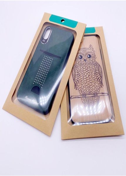 Evrensel Perakende Ambalaj Kraft Kağıt Torba Paketleme İPhone 12 Pro Maks Telefon Kılıfı Fit S20 Note20 Ultra Hücre Kabuğu Kapağı AS3006060456