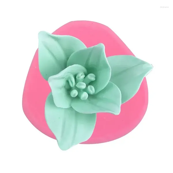 Stampi da cottura creativa fiore tridimensionale Modellazione del silicone Manuale Strumento di decorazione della torta di zucchero