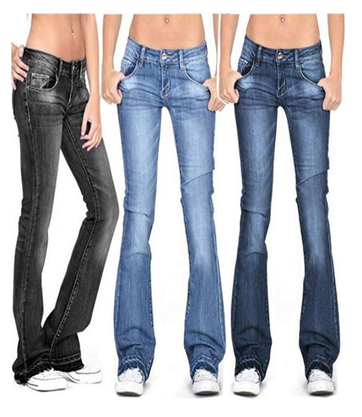 Quattro stagioni possono indossare jeans da donna stretta e allungamento pantaloni da fondo con frange femminile039s pantaloni intero 6550187