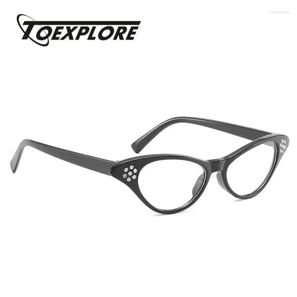 Sonnenbrillen Frames Toexplore Mode Männer Frauen Brillenrahmen Vintage Cat Eye Optical Brille Goggle Presbyopic Myopia Customized Set mit