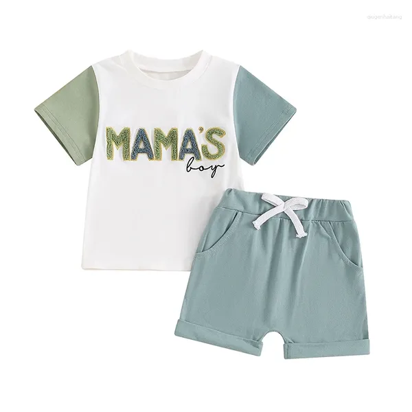 Set di abbigliamento per bambini o vestito da bambina grazioso mamas a maniche corte top cortometrali