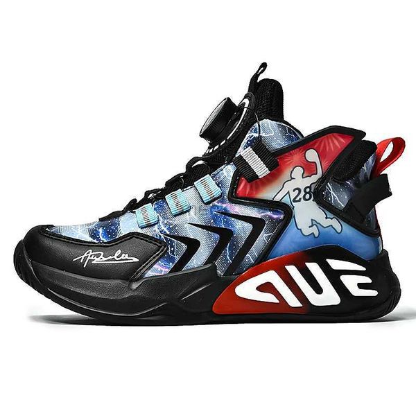 Atletico Outdoor Nuovi scarpe da basket Arrivo Basketball Sneaker Spect sport da corsa per ragazzi Stivali leggeri per bambini Leggero Sneakers 240407