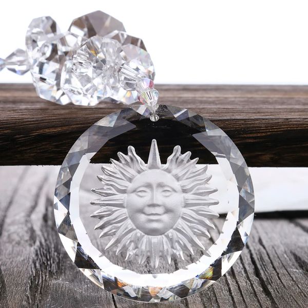 Suncatchers HD Shinning Crystal Glass Sun Charms Подвеска прозрачная солнцезащита Crystal Rainbow Maker для окна, 50 -миллиметровая подарочная коробка Sun Charms