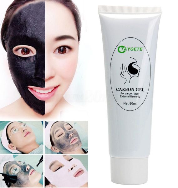 Laser Creme de carbono Black Doll Pore Limpador de limpeza profunda máscara de lama Face Remoção Remoção Deputado Gel Rejuvenescimento 80ml1215038