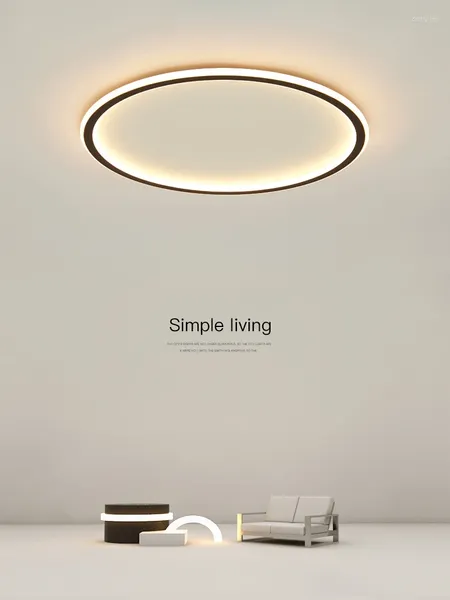 Luci del soffitto moderno semplice camera da letto a led luce ultra-sottile corridoio circolare corridoio acrilico studio di soggiorno lampade soggiorno