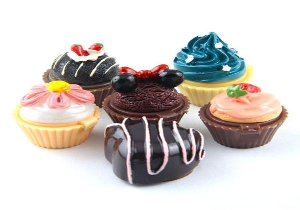 Cupcake labbro lucido balsamo 6 luci aromatizzate natalizio per le labbra per le labbra rossetto di rossetto cioccolato alla fragola cioccolato cosmetico9302054